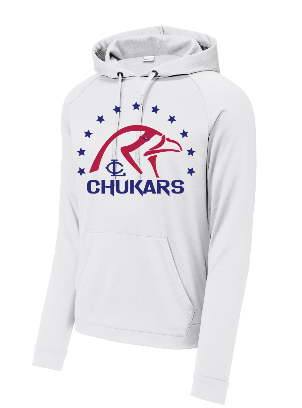 White Fleece Pullover Hoodie