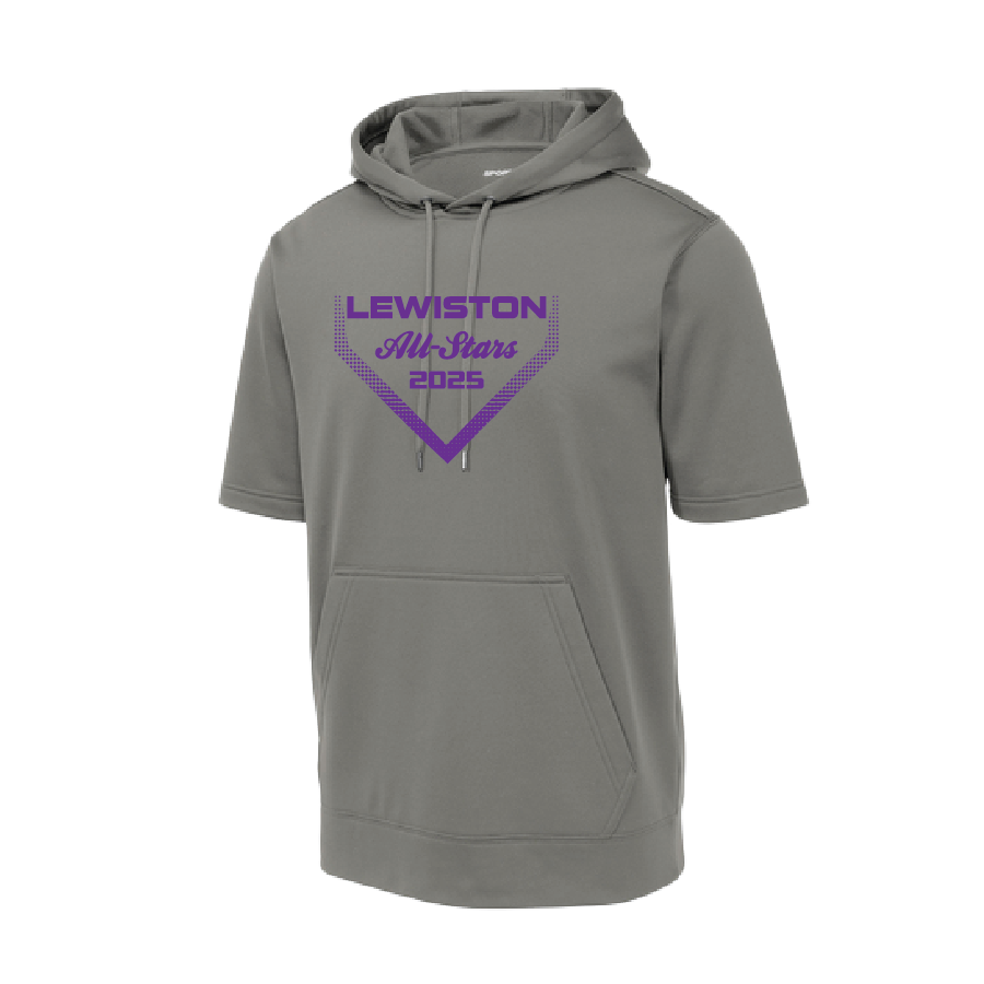 LL All Stars Adult Fleece Short Sleeve Hooded Pullover