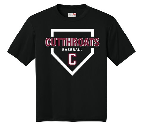 CUTTHROATS Baseball Youth Performance T-Shirt