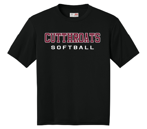 CUTTHROATS Softball Youth Performance T-Shirt