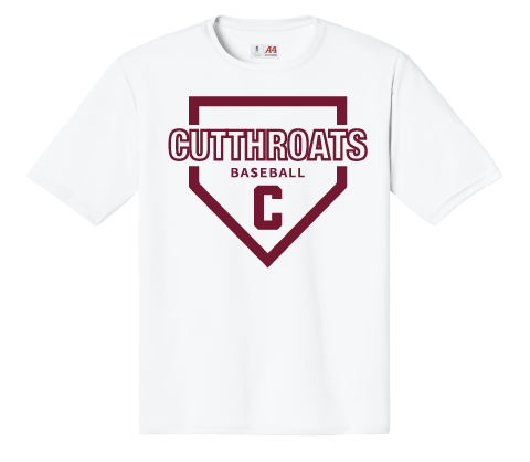CUTTHROATS Baseball Adult Performance T-Shirt