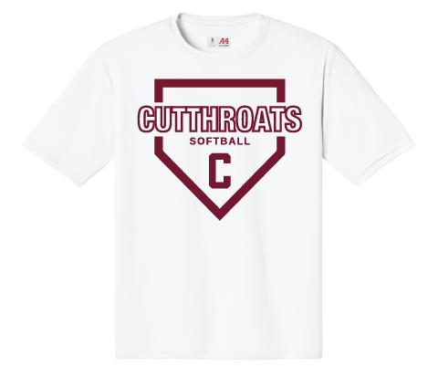 CUTTHROATS Softball Adult Performance T-Shirt