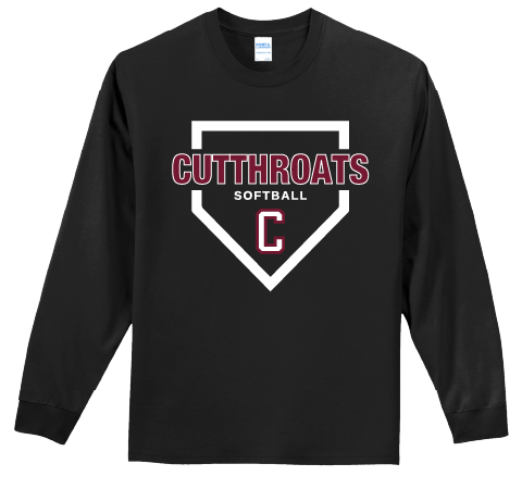 CUTTHROATS Softball Adult Cotton Long-Sleeve