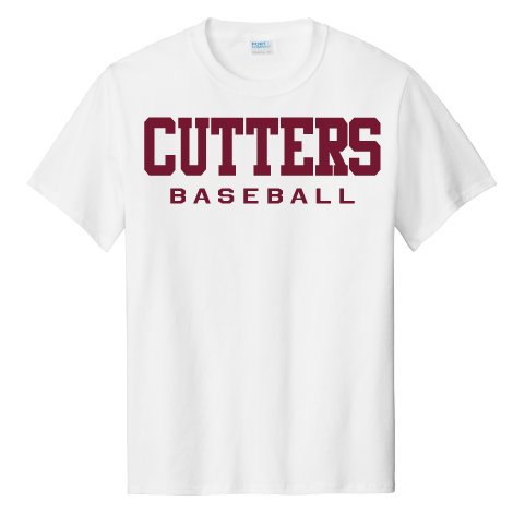 CUTTHROATS Baseball Adult Cotton T-Shirt