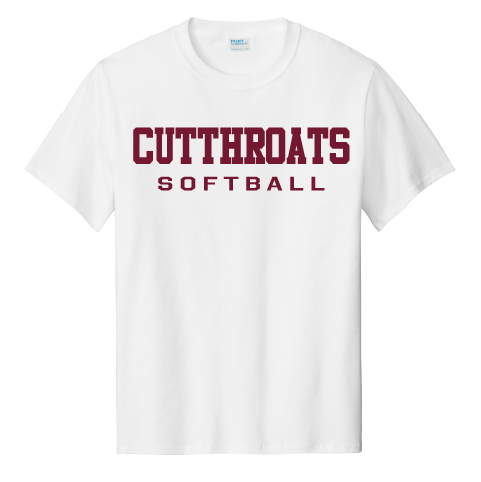 CUTTHROATS Softball Youth Cotton T-Shirt