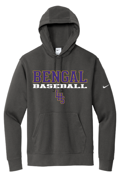 Bengal Baseball Nike Club Fleece Pullover Hoodie